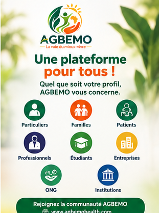 Affiche AGBEMO : une plateforme pour tous les profils